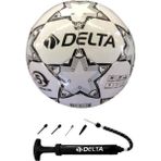 Delta 5 Numara Dikişli Futbol Topu Beyaz Renk ve Dayanıklı Sentetik PU Deri Özellikli