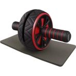 Delta Ab Wheel Egzersiz Fitness Tekerleği Karın Kası Ab Slider Kondisyon Spor Aleti - Kırmızı - Siyah