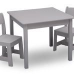 Delta Children MySize Kids Ahşap Masa ve Sandalye Takımı (2 Sandalye Dahil)