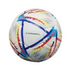 Delta Connel El Dikişli 5 Numara Dura-Strong Futbol Topu (Beyaz_Mavi_Kırmızı, 5)