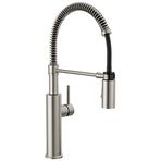 Delta Faucet Antoni Pull Down Püskürtücülü Mutfak Bataryası, Ticari Mutfak Lavabo Bataryası, Mutfak Lavabo Muslukları, Manyetik Yerleştirme Püskürtme Kafası, SpotShield Paslanmaz 18803-SP-DST