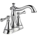 Delta Faucet Cassidy Centerset Banyo Musluğu Fırçalanmış Nikel, Banyo Lavabo Musluğu, Metal Tahliye Düzenleyici, Paslanmaz 2597LF-SSMPU