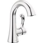 Delta Faucet Esato Tek Delikli Banyo Bataryası, Tek Saplı Banyo Bataryası Krom, Banyo Lavabo Bataryası, Tahliye Tertibatı Dahil, Krom 15897LF