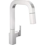 Delta Faucet Kavşak Aşağı Çekmeli Mutfak Bataryası Krom, Aşağı Çekmeli Püskürtücülü Krom Mutfak Bataryaları, Mutfak Lavabo Bataryası, Manyetik Yerleştirme Püskürtme Başlıklı Mutfak Lavabo Bataryası,