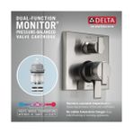 Delta Faucet T27867-CZ Açısal Modern Monitör 17 Serisi Vana 3 Ayar Entegre Duş Trimi, Saptırıcılı, Şampanya Bronz - Option-1