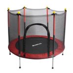Delta Güvenlik Korumalı Fileli 140 Cm Özel Fermuar Güven Konforlu Çocuk Trampolini 55 İnç Trambolin