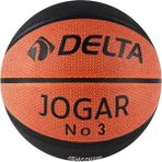 Delta Jogar Deluxe Dura-Strong 3 Numara Siyah Basketbol Topu Dayanıklı Kauçuk Yüzey ile