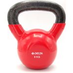 Delta Kırmızı 8 kg Çaydanlık Tipi Dambıl - Kettlebell Fonksiyonel Egzersiz Aleti