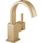 Delta musluk 553LF-CZ Vero Single Centerset musluk bataryası banyo musluk, Şampanya bronz