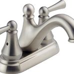 Delta musluk Haywood iki kulplu Center-Set WC musluk, 25999LF-SS