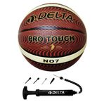 Delta Pro Touch 7 Numara Basketbol Topu + Çok Fonksiyonlu Top Pompası İkili Set