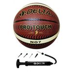 Delta Pro Touch 7 Numara Dura-Strong Deluxe Basketbol Topu + Cok Fonksiyonlu Top Pompasi Ikili Set