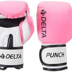 Delta Punch Dura-Strong Boks Eldiveni,Pembe,10 Oz (6 Oz)