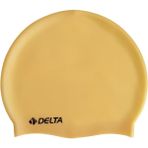 Delta Silikon Bone 10 Adet Yüzücü Havuz Deniz Bonesi (Düz Renk) - Altın
