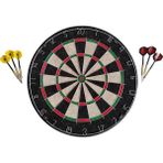 Delta Sisal Dart Seti 45 Cm (18 İnç) Büyük Boy + 6 Dart Oku (18 Gr) Hedef Tahtası