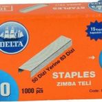 Delta Staples Zımba Teli Gri No-10 1 Kutu 1000 Adet Kod-1622