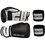 Delta Swat Dura-Strong Siyah Boks Eldiveni + 12 Boks El Bandajı Seti