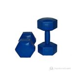 Delta Vinyl 2.5 Kg X 2 Altıgen Köşeli Renkli Çiftli Dambıl Set