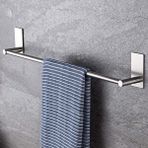 DELTAHOME Paslanmaz Çelik 50cm Havluluk - Yapışkanlı Bant İle Anında Montaj - Vida Yok Delmek Yok! inox