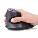 deLUX Dikey Fare, Kablosuz Ergonomik Fare, Dahili Pil, 2.4G Kablosuz ve BT 4.0 Çift Mod, Çıkarılabilir Bilek Sağlığı, Şarj Edilebilir PC Mouse (618G DB)