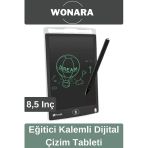 Deluxe Elektronik Grafik Yazma Tahtası Kalemli Silinebilir Not Çizim Panosu Eğitici Tablet 8,5 Inç