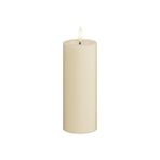 Deluxe Homeart İç Mekan Alevsiz LED Mum - Krem - Real Flame™ Teknolojili - Akülü Mum (5 x 12,5 cm)