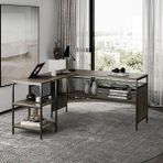 Deluxe Köşe Çalışma Masası - 150X60 - Kahverengi