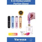 Deluxe Seri Doldurulabilir Parfüm Şişesi Cep Boy Kolay Taşınabilir Çanta Içi Mini 5 ml 1 Adet