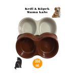 Dem Home Kedi ve Köpek Mama Kabı 350 ml Mama Kabı, Kedi Mama Kabı- Su Kabı 350 ml