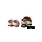 Dem Home Plastik Ikili Kedi Mama Kabı 250 ml - Kedi & Köpek Mama Kabı Mama Tabağı Su Kabı