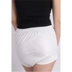 Demans Life Yeni Nesil Yıkanabilir Ribanalı Hasta Külotu Slip Hasta Külotu Mesane Külotu Emici Külot - XL - Beyaz