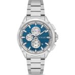 DEMARİ Demari Erkek Kol Saati Quartz Mekanizma Multifunction Çelik Kordon Mavi Kadran – DM-00118G-A3