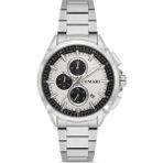 DEMARİ Demari Erkek Kol Saati Quartz Mekanizma Multifunction Çelik Kordon Silver Kadran – DM-00118G-A1 - Beyaz