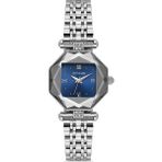 DEMARİ Demari Kadın Kol Saati Quartz Mekanizma, Gümüş Çelik Kordon, Mavi Kadran DM-00110L-A3