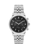DEMARİ Erkek Kol Saati Quartz Mekanizma Full Fonksiyonlu – Gümüş Çelik Kasa & Bilezik, Siyah Kadran DM-00111G-A2
