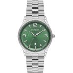 DEMARİ Erkek Kol Saati Quartz Mekanizma – Gümüş Çelik Kasa & Kordon Yeşil Kadran DM-00117G-A10