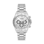 DEMARİ Erkek Kol Saati Quartz Multifunction Gümüş Çelik Kordon Silver Kadran Tachymeter Bezel DM-00108G-A1