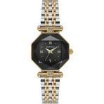 Demari Kadın Kol Saati Quartz Mekanizma – Gold & Gümüş Renk Sekizgen Kasa Siyah Kadran Romen Rakamlı DM-00110L-D2