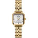 Demari Kadın Kol Saati Quartz Mekanizma – Gold Renk Kare Kasa Beyaz Kadran Taş Detaylı DM-00113L-B1