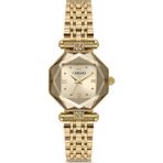 Demari Kadın Kol Saati Quartz Mekanizma – Gold Renk Sekizgen Kasa Gold Kadran Romen Rakamlı DM-00110L-B4 - Altın