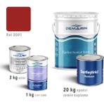 Demarin Epoksi Zemin Kaplama 20 Kg Set (3 Kg Astar +20 Kg Epoksi Zemin Kaplama +1 Kg Sıvı Cam) - Ral 3001
