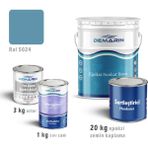 Demarin Epoksi Zemin Kaplama 20 Kg Set (3 Kg Astar +20 Kg Epoksi Zemin Kaplama +1 Kg Sıvı Cam) - Ral 5024