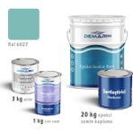 Demarin Epoksi Zemin Kaplama 20 Kg Set (3 Kg Astar +20 Kg Epoksi Zemin Kaplama +1 Kg Sıvı Cam) - Ral 6027