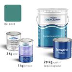 Demarin Epoksi Zemin Kaplama 20 Kg Set (3 Kg Astar +20 Kg Epoksi Zemin Kaplama +1 Kg Sıvı Cam) - Ral 6033