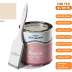 Demarin Her Şeyi Boyayan Sierra Tek Bileşen Fayans, Tezgah, Seramik, Mobilya, Zemin Boyası (Dönüşüm Boyası) - 1 Kg - Lina
