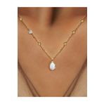 Demas Gold Pırlanta 14 Ayar Altın Dorika Avustralya Beyaz Opal Kolye