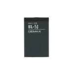 Demax Nokia 5J Güçlendirilmiş Batarya Bl-5J