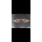 Demdekor Dekoratif Duvar Süsü Gold Renk Lazer Kesim Pleksi 12×40 cm Şık Tasarım