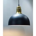 Demet Habek My Lights Mylights Rustik Vintage Retro Metal Sarkıt Avize 30 cm Eskitme Askılı Kaplama - Siyah