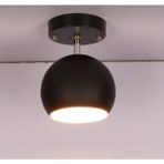 Demet Habek My Lights Mylights Siyah Spot Tekli Küre Panasonıc Ampullu Gun Isıgı Hareketli Aplik